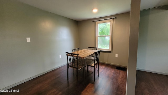 4523 State Route 61, Paxinos, PA 17860 - dining room with dark wood-style flooring and baseboards