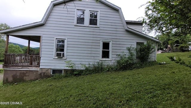 4523 State Route 61, Paxinos, PA 17860 - view of property exterior featuring a gambrel roof and a lawn