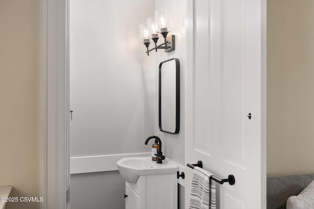 bathroom featuring vanity