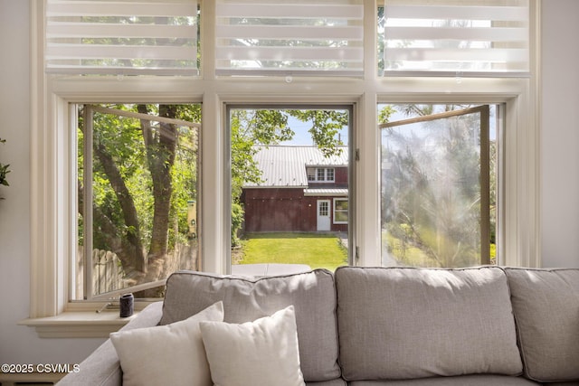 view of sunroom