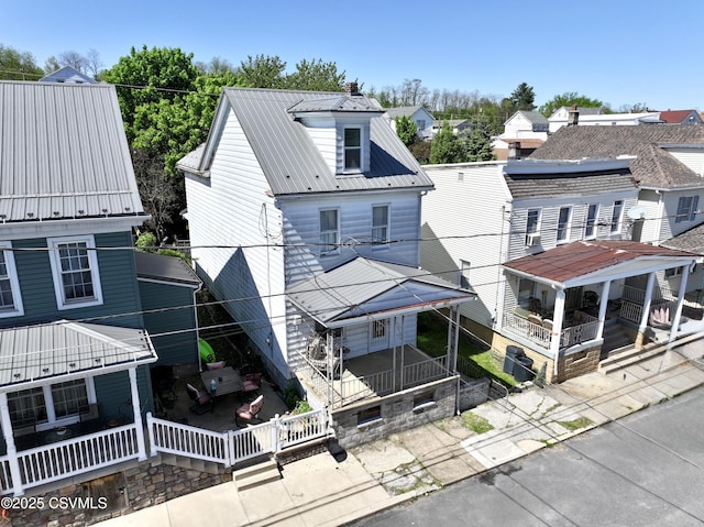 303 Melrose St, Marion Heights, PA 17832 - view of front facade with metal roof and a patio