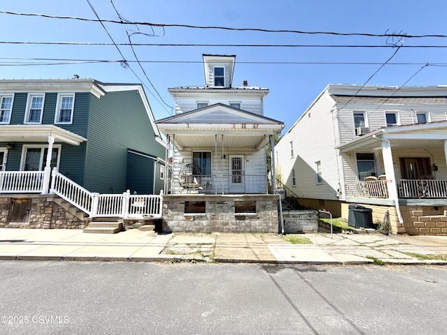 303 Melrose St, Marion Heights, PA 17832 - townhome / multi-family property featuring covered porch