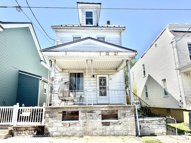 303 Melrose St, Marion Heights, PA 17832 - view of front of property with a porch and fence