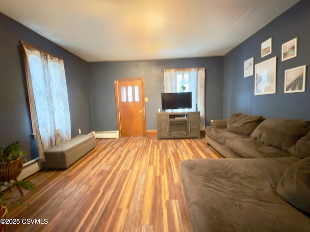 303 Melrose St, Marion Heights, PA 17832 - living room with wood finished floors and baseboards