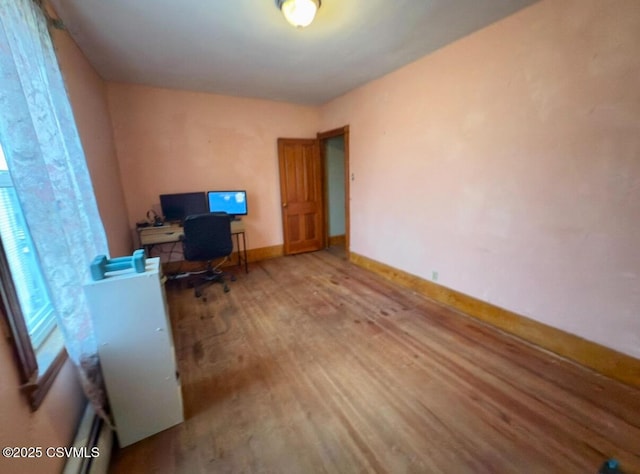 303 Melrose St, Marion Heights, PA 17832 - office area featuring wood finished floors and baseboards