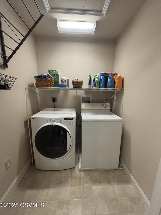 1874 Reading Tpke, Elysburg, PA 17824 - laundry room featuring washing machine and dryer and baseboards