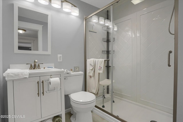 288 Broadway St, Turbotville, PA 17772 - full bathroom featuring vanity, toilet, and a stall shower