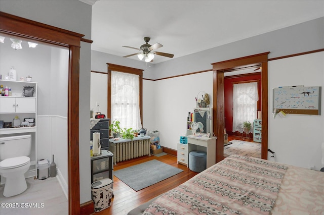 288 Broadway St, Turbotville, PA 17772 - bedroom featuring radiator and wood finished floors