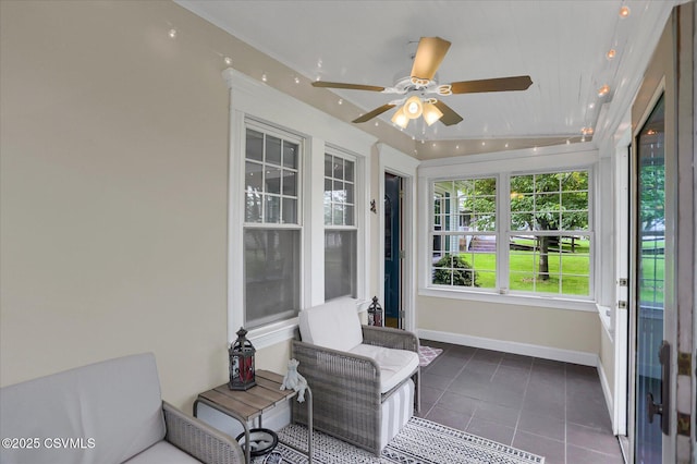 288 Broadway St, Turbotville, PA 17772 - sunroom with a ceiling fan