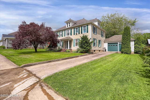 288 Broadway St, Turbotville, PA 17772 - view of front of home featuring a garage, driveway, and a front lawn