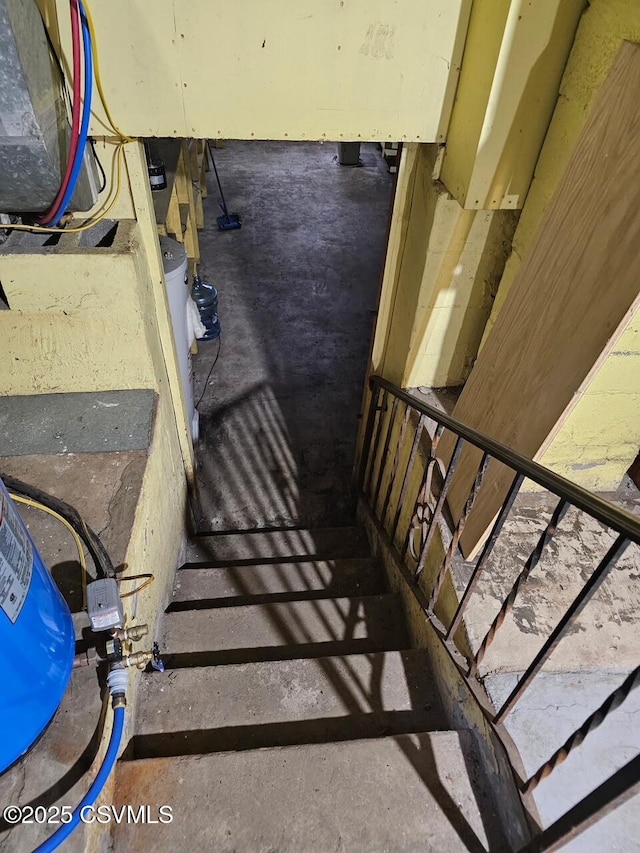43 Red Oak Dr, Danville, PA 17821 - staircase with concrete floors