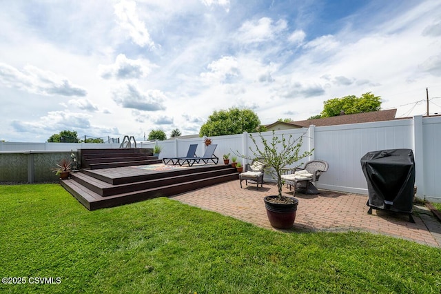 937 E 10th St, Berwick, PA 18603 - view of yard with a wooden deck and a patio area