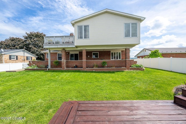 937 E 10th St, Berwick, PA 18603 - back of house featuring brick siding and a deck