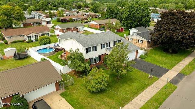 937 E 10th St, Berwick, PA 18603 - aerial perspective of suburban area featuring a pool area