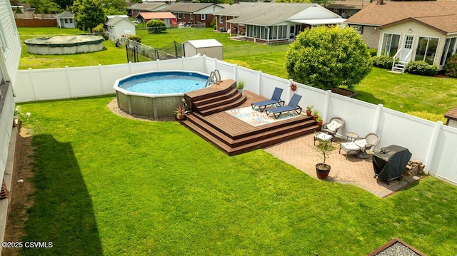937 E 10th St, Berwick, PA 18603 - view of pool with a residential view and grilling area