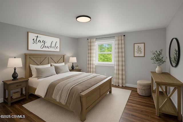 2196 Continental Blvd, Danville, PA 17821 - bedroom with dark wood finished floors and baseboards