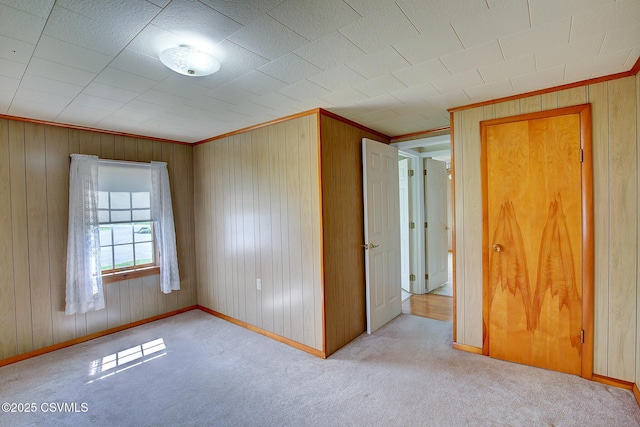 4123 Troxelville Rd, Middleburg, PA 17842 - unfurnished bedroom featuring carpet, baseboards, and wood walls