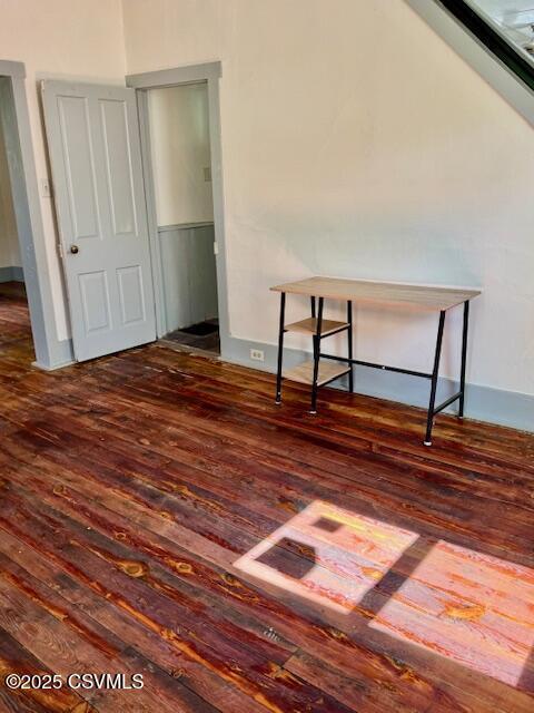 833 Line St, Sunbury, PA 17801 - unfurnished bedroom featuring hardwood / wood-style flooring