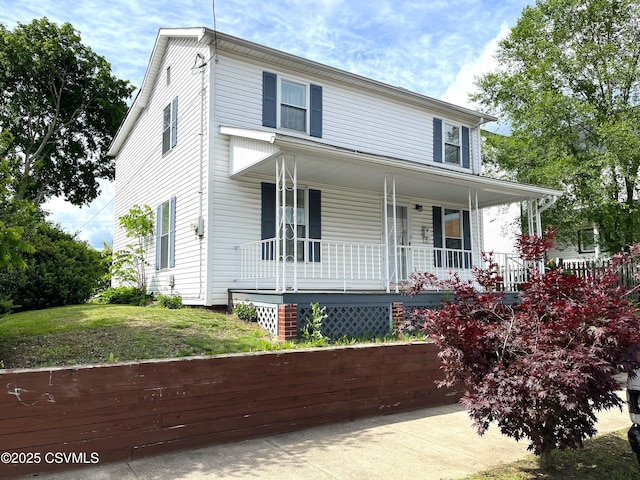 433 E 6th St, Berwick, PA 18603 - view of front of property featuring a porch and a front yard