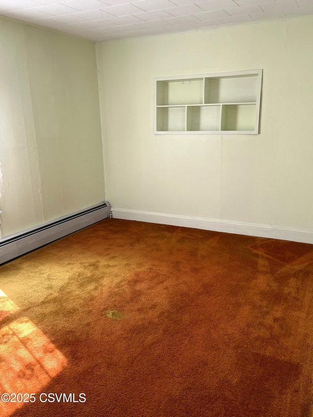 433 E 6th St, Berwick, PA 18603 - empty room with carpet flooring, a baseboard radiator, and baseboards