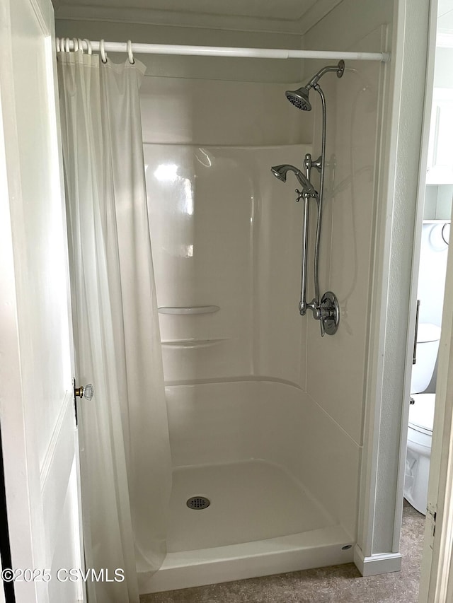 433 E 6th St, Berwick, PA 18603 - bathroom featuring toilet and a stall shower
