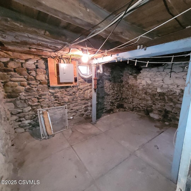 433 E 6th St, Berwick, PA 18603 - unfinished below grade area with electric panel