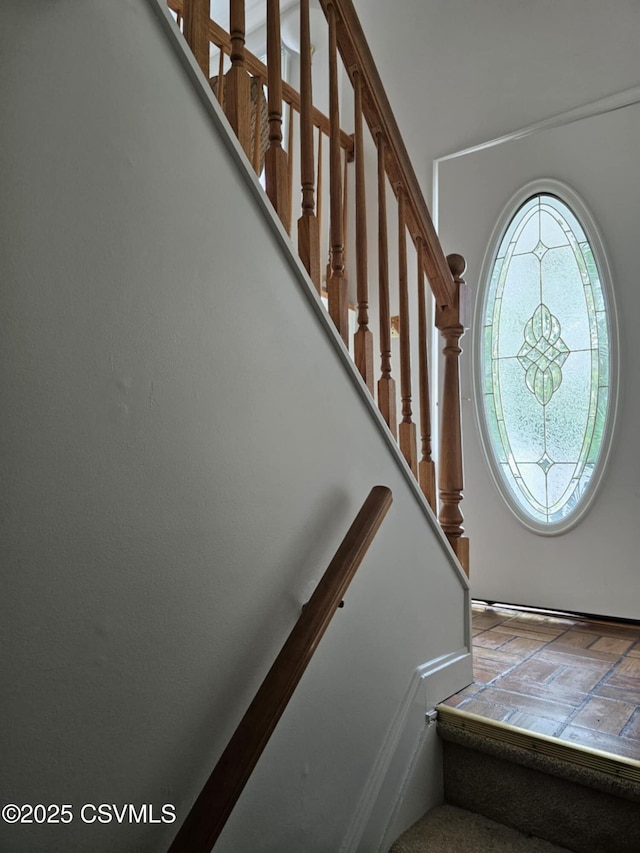 1605 W Montgomery St, Coal Township, PA 17866 - foyer with stairs
