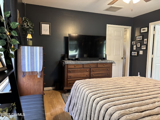 220 Spring Lake Crst, Watsontown, PA 17777 - bedroom with light wood-style flooring, baseboards, and ceiling fan