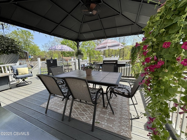 220 Spring Lake Crst, Watsontown, PA 17777 - deck featuring outdoor dining space