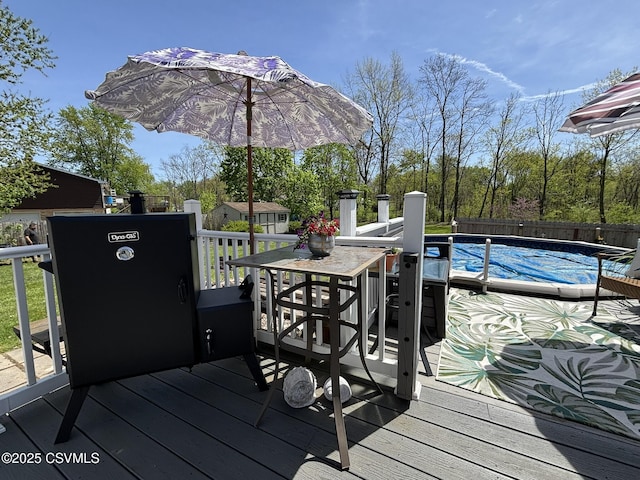 220 Spring Lake Crst, Watsontown, PA 17777 - deck featuring a fenced backyard