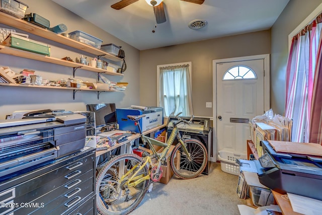 475 W 1st St, Bloomsburg, PA 17815 - storage room with ceiling fan