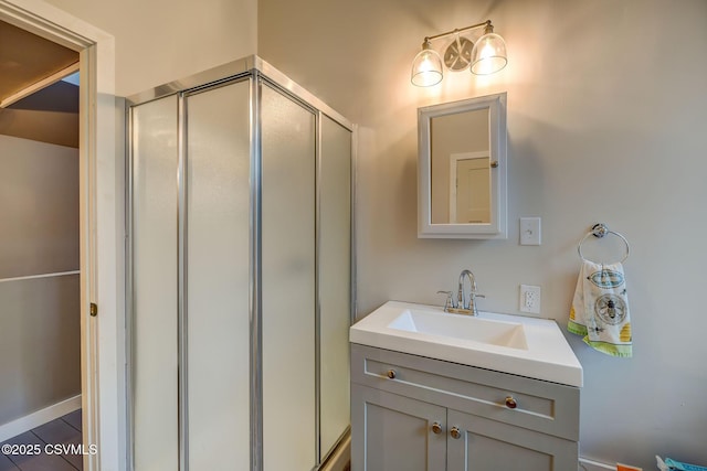 475 W 1st St, Bloomsburg, PA 17815 - bathroom with a stall shower and vanity
