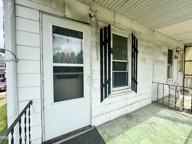 338 W Saylor St, Atlas, PA 17851 - doorway to property featuring covered porch