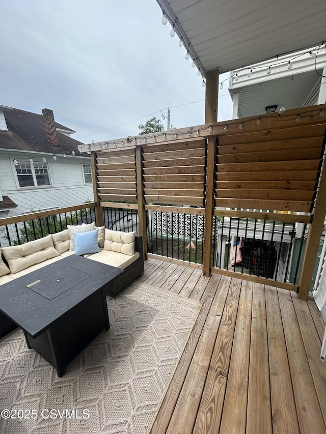 1644 W Walnut St, Coal Township, PA 17866 - wooden deck with an outdoor living space