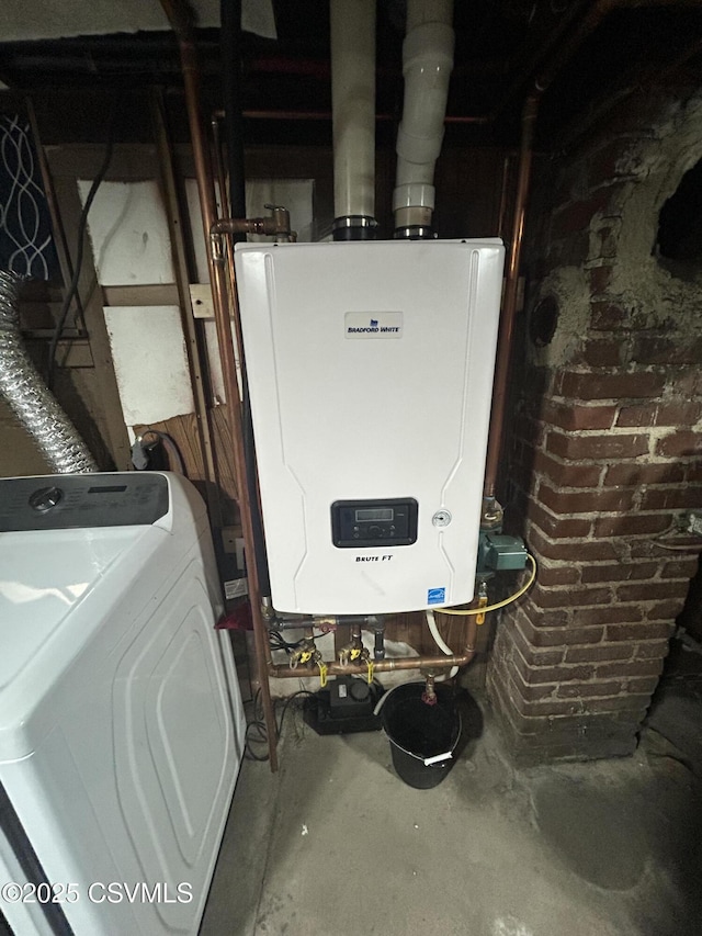 1644 W Walnut St, Coal Township, PA 17866 - utilities with washer / clothes dryer and water heater