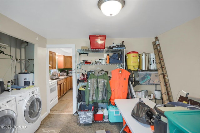 27-29 S Water St, Selinsgrove, PA 17870 - washroom with washing machine and clothes dryer and water heater