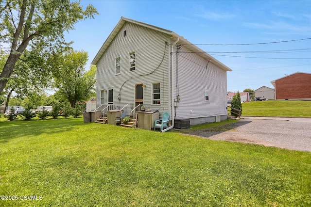 27-29 S Water St, Selinsgrove, PA 17870 - back of house with a yard and central air condition unit