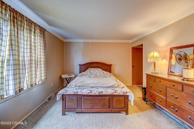 1207 E 5th St, Berwick, PA 18603 - bedroom with crown molding, light colored carpet, and baseboards