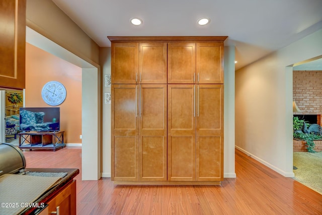 1207 E 5th St, Berwick, PA 18603 - interior space with light wood-style flooring, baseboards, and recessed lighting