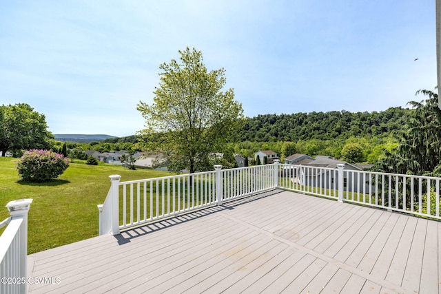 620 Sunset Dr, Bloomsburg, PA 17815 - deck featuring a yard