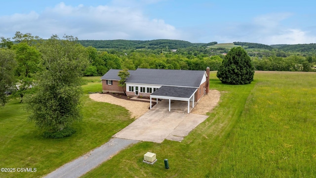 162 Liberty Valley Rd, Danville, PA 17821 - aerial view of property and surrounding area featuring a forest