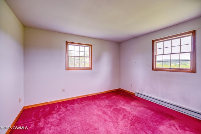162 Liberty Valley Rd, Danville, PA 17821 - carpeted empty room with a baseboard radiator and baseboards