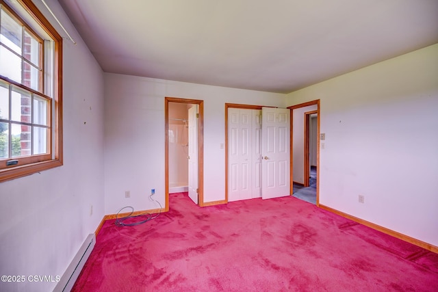 162 Liberty Valley Rd, Danville, PA 17821 - unfurnished bedroom featuring multiple windows, baseboards, and carpet