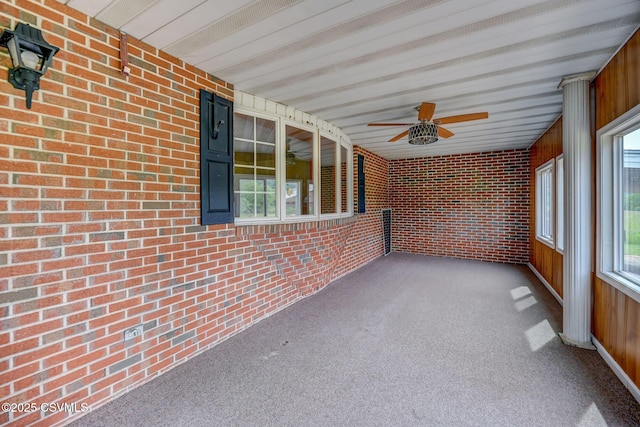 162 Liberty Valley Rd, Danville, PA 17821 - unfurnished sunroom with a ceiling fan