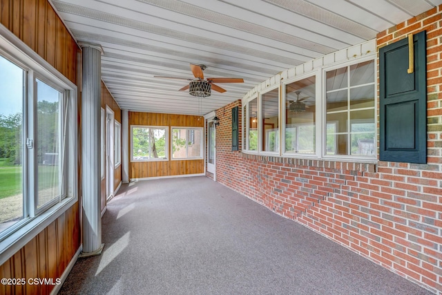 162 Liberty Valley Rd, Danville, PA 17821 - unfurnished sunroom featuring ceiling fan