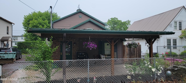 260 Iron St, Berwick, PA 18603 - view of front of property with a porch and metal roof