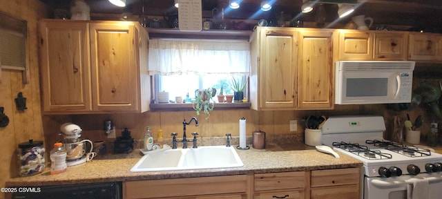 260 Iron St, Berwick, PA 18603 - kitchen with white appliances, a sink, and light countertops