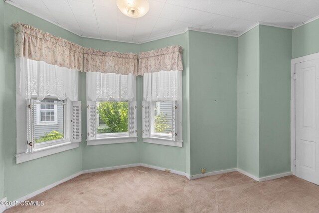 651 E Market St, Danville, PA 17821 - spare room featuring carpet, baseboards, and ornamental molding