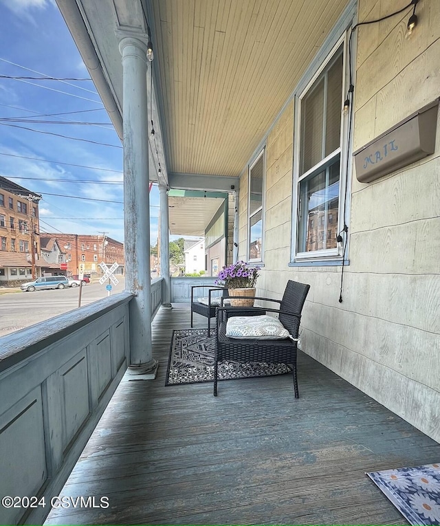 406 W Spruce St, Shamokin, PA 17872 - view of wooden porch
