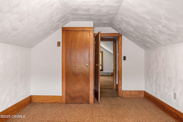 776 Continental Blvd, Danville, PA 17821 - bonus room featuring vaulted ceiling, baseboards, a baseboard radiator, and carpet flooring